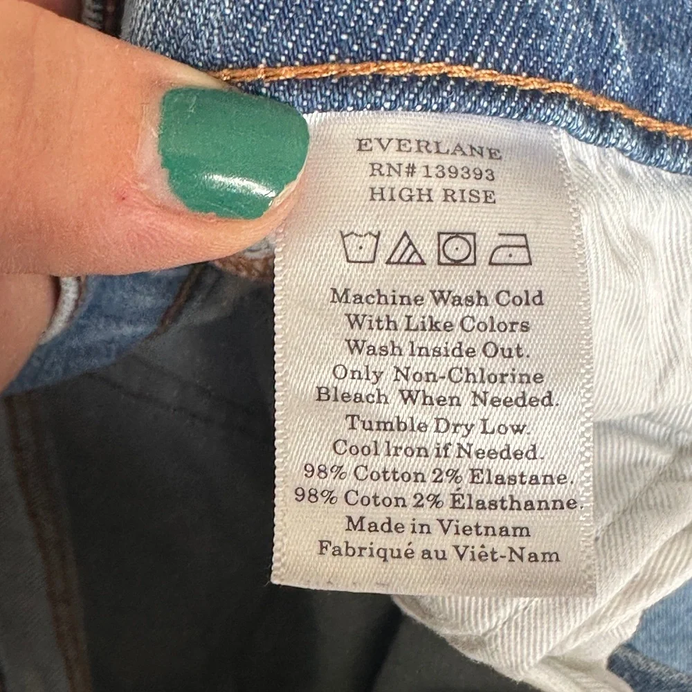 Everlane Slim Straight Leg Medium Wash Denim Jeans Size 28 Regular Women Capsule - Picture 7 of 7